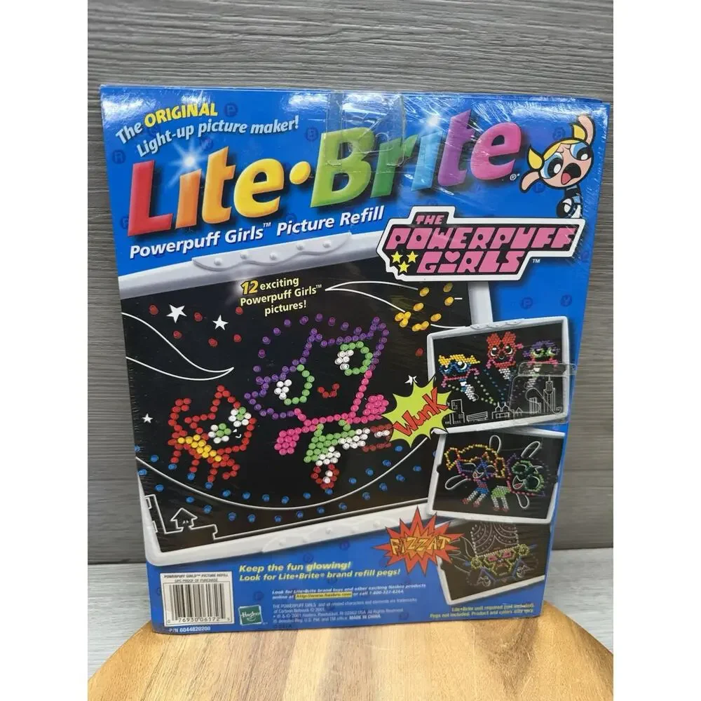 Lite Brite Lot Of 3. Powder Puff Girls. Jurassic Park. Wizard Creations. Refills
